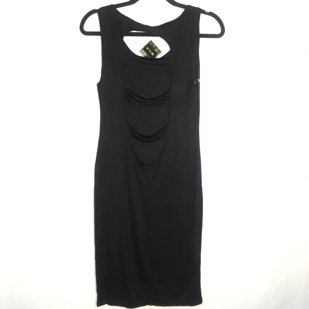 BODYCON STRAPPED BACK DRESS - Picture 7 of 8